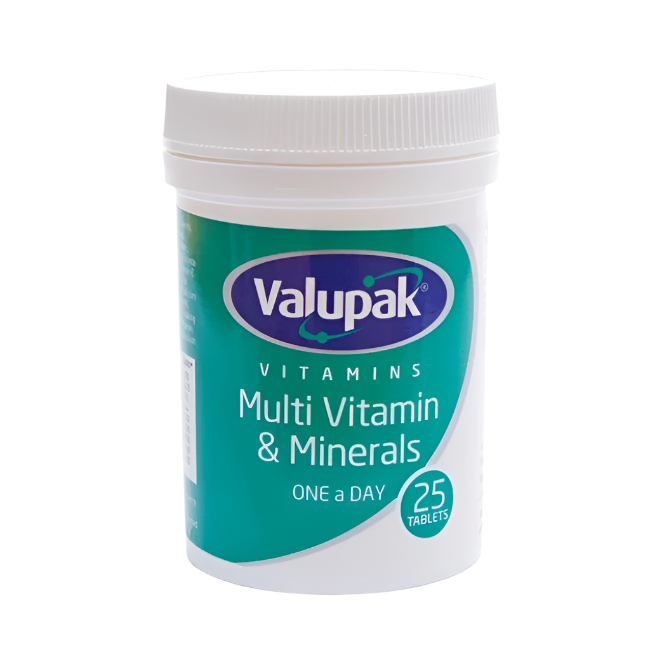 Valupak Multi-Vitamin & Mineral 25 Tablets