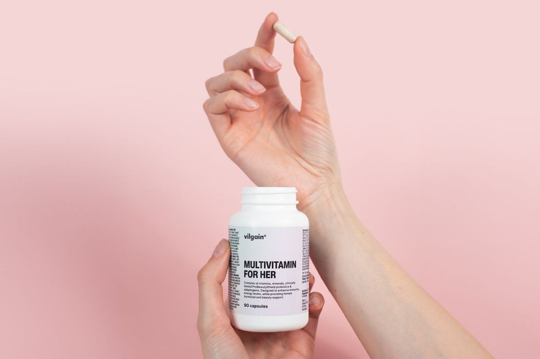 Vilgain Multivitamin for Women 90 Caps – Complete Daily Support for Health, Hormones & Skin