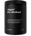 Black Vilgain Pre-Workout 2.0 tub with screw-on lid for energizing workouts