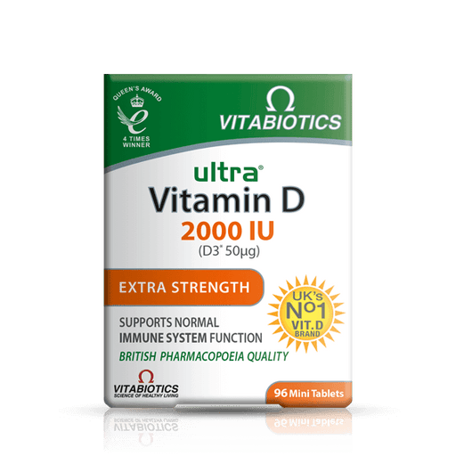 Vitabiotics Ultra Vitamin D 2000 IU 96 Tablets - Bone Care at MySupplementShop by Vitabiotics