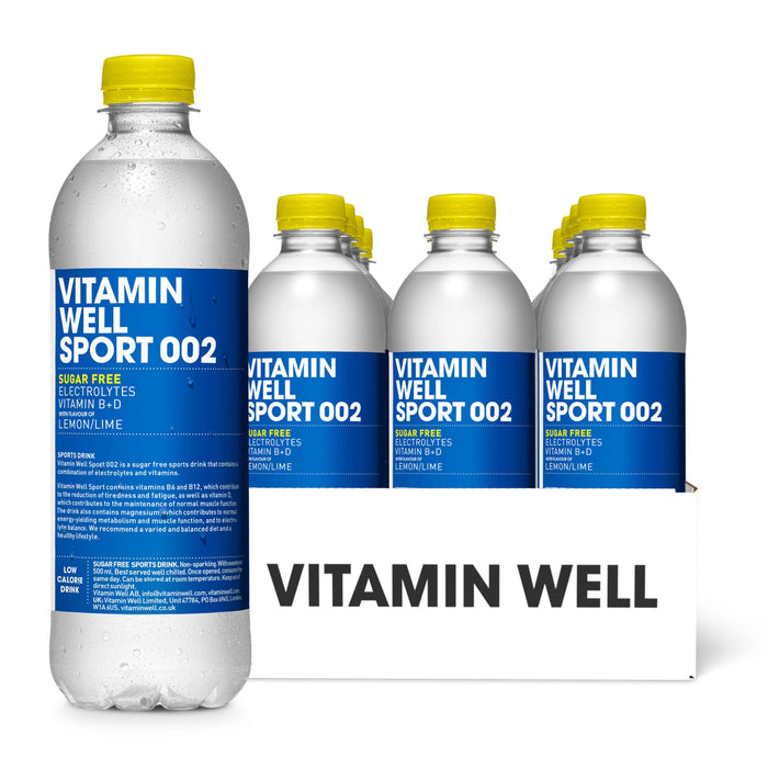 Vitamin Well Sport 002 (Sugar Free) 12x500ml