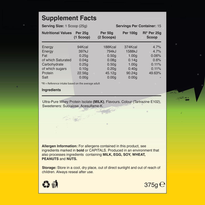 Warrior Fruity Whey Isolate 375g - Whey Proteins at MySupplementShop by Warrior