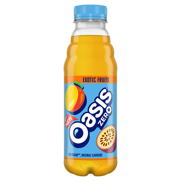 Oasis Zero 12x500ml Exotic fruits | Premium Food Cupboard at MySupplementShop.co.uk