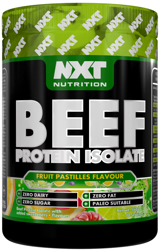 NXT Nutrition Beef Protein Isolate 540g - Fruit Pastilles - Protein Powder at MySupplementShop by Nxt Nutrition