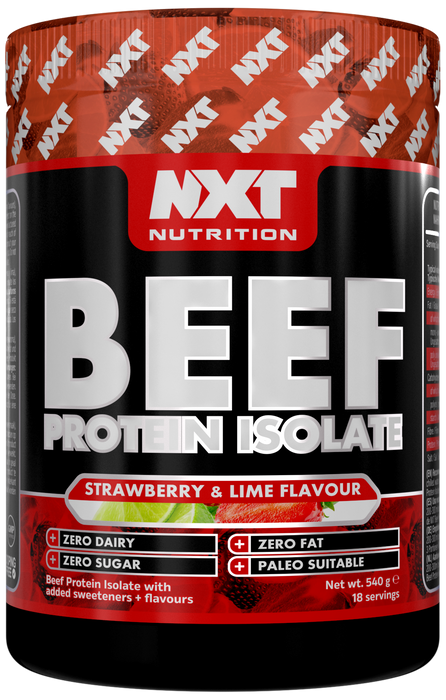 NXT Nutrition Beef Protein Isolate 540g - Strawberry & Lime - Protein Powder at MySupplementShop by Nxt Nutrition