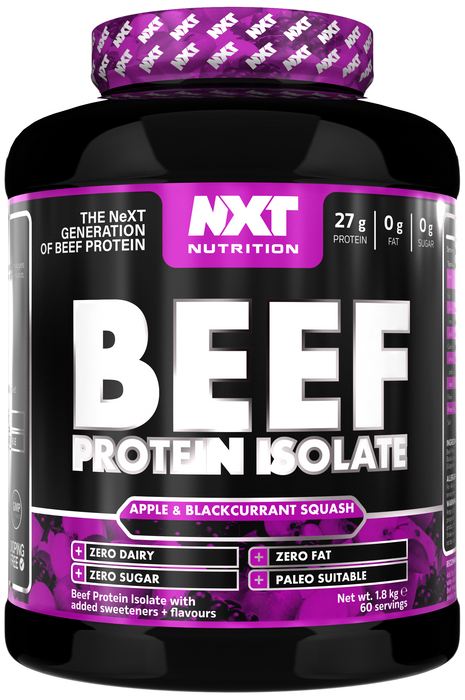 NXT Nutrition Beef Protein Isolate 1.8kg | Paleo, Keto Friendly, Dairy and Gluten Free