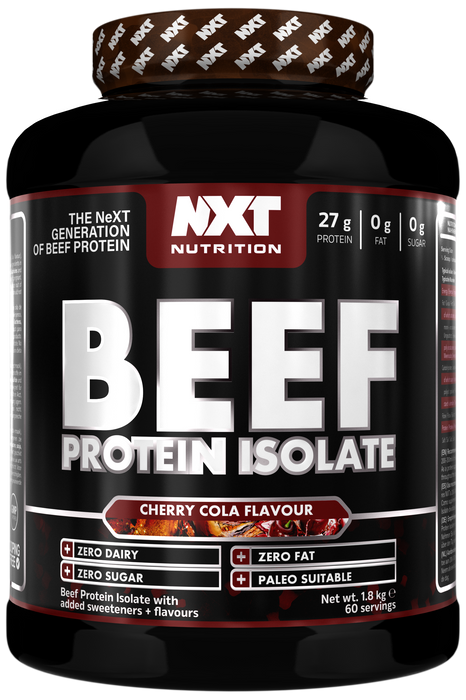 NXT Nutrition Beef Protein Isolate 1.8kg - Cherry Cola - Protein Powder at MySupplementShop by Nxt Nutrition