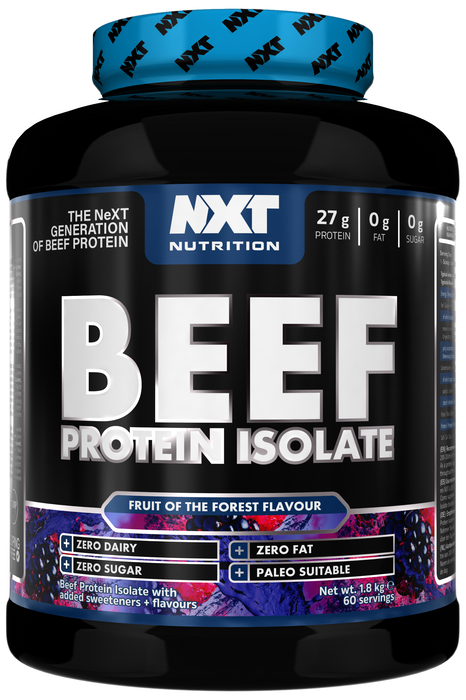 NXT Nutrition Beef Protein Isolate 1.8kg | Paleo, Keto Friendly, Dairy and Gluten Free