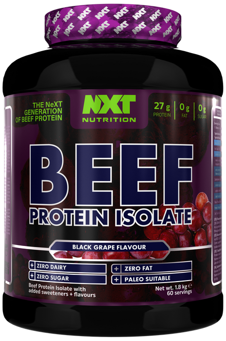 NXT Nutrition Beef Protein Isolate 1.8kg | Paleo, Keto Friendly, Dairy and Gluten Free