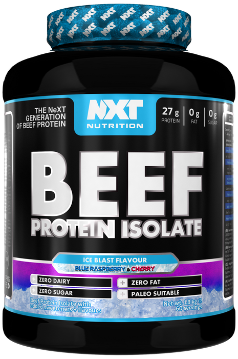 NXT Nutrition Beef Protein Isolate 1.8kg | Paleo, Keto Friendly, Dairy and Gluten Free