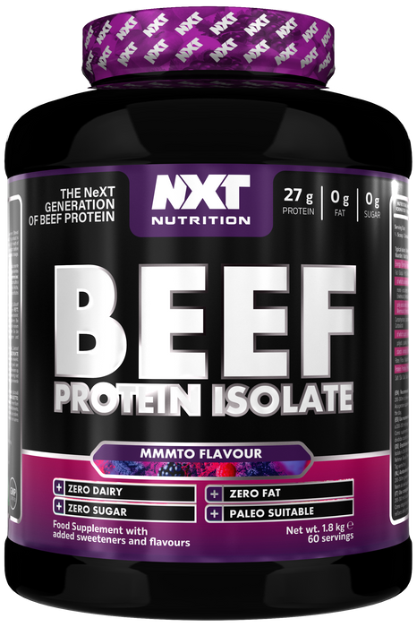 NXT Nutrition Beef Protein Isolate 1.8kg | Paleo, Keto Friendly, Dairy and Gluten Free