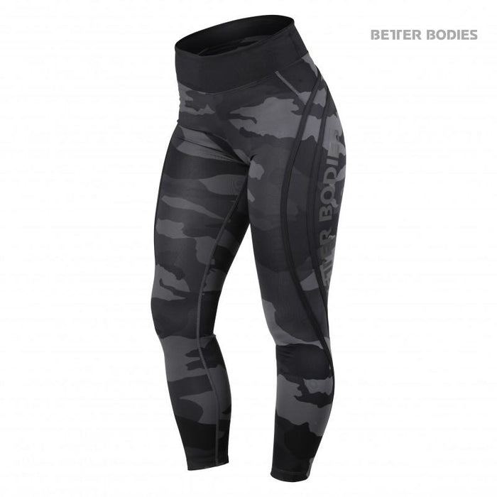 Better Bodies Camo High Tights - Dark Camo - Tights at MySupplementShop by Better Bodies