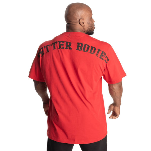 Better Bodies Union Original Tee Chilli Red - Small - T-Shirt at MySupplementShop by Better Bodies