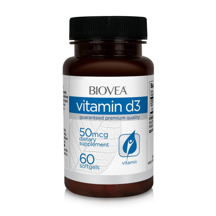 Biovea Vitamin D3 2,000iu 60 Softgels - Immune Support at MySupplementShop by Biovea