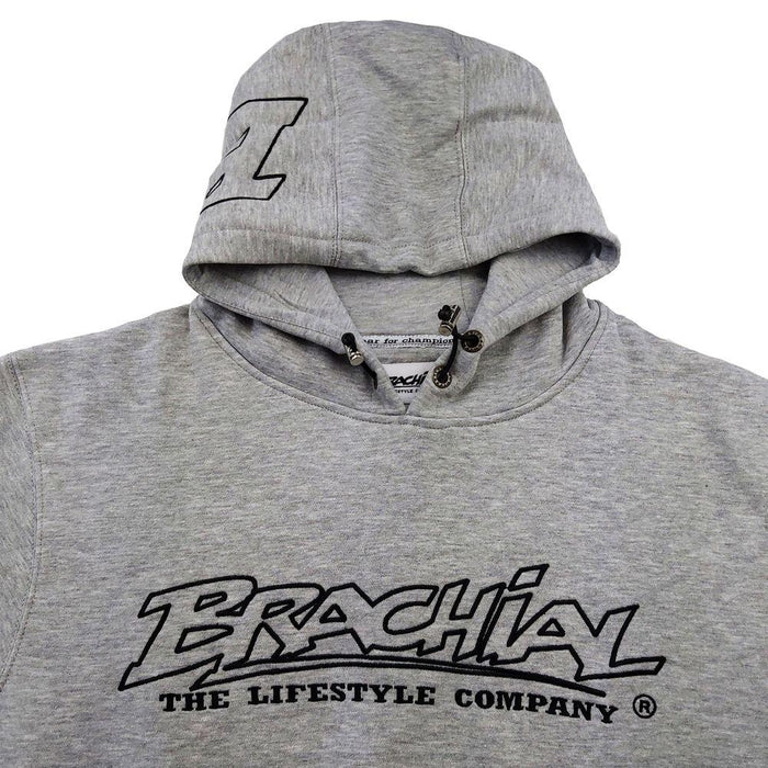 Brachial Hoody Gain - Greymelange - Small - Hoody at MySupplementShop by Brachial The Lifestyle Company