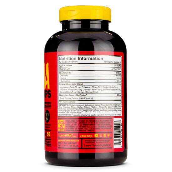 Mutant BCAA Capsules for Muscle Growth & Recovery