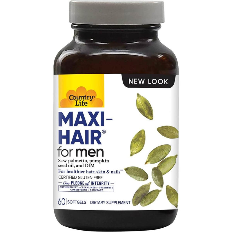 Country Life Maxi-Hair for Men 60 Softgels - Hair, Skin & Nails at MySupplementShop by Country Life