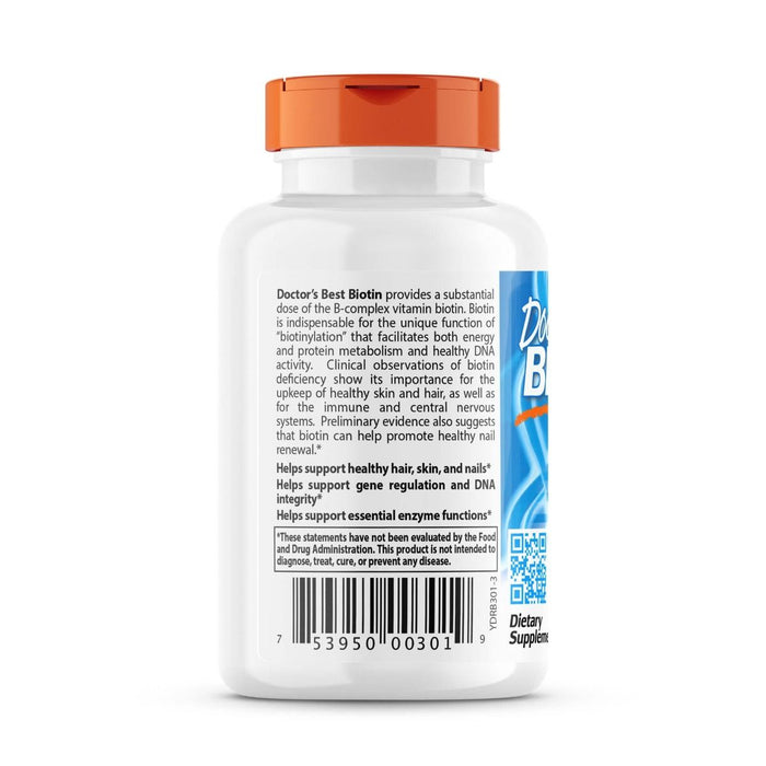 Doctor's Best Biotin 5,000mcg 120 Veggie Capsule | Premium Supplements at MYSUPPLEMENTSHOP