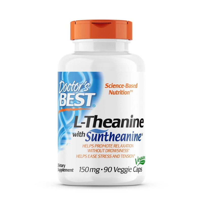 Doctor's Best L-Theanine with Suntheanine 150 mg 90 Veggie Capsules | Premium Supplements at MYSUPPLEMENTSHOP