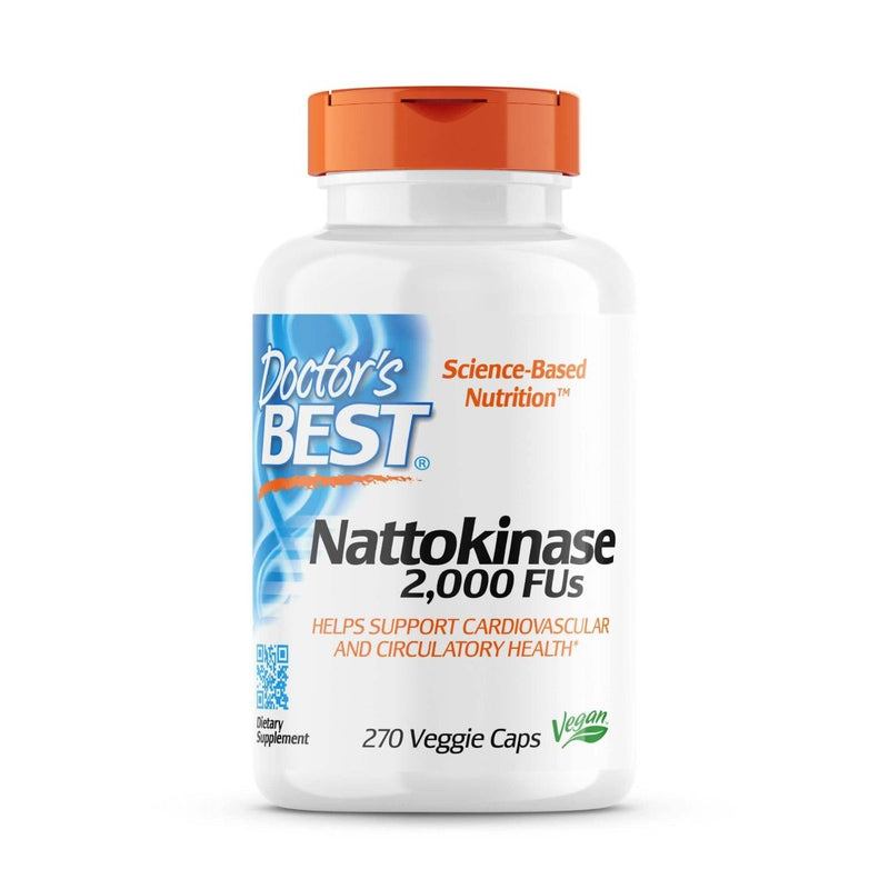 Doctor's Best Nattokinase 2,000 FUs 270 Veggie Capsules | Premium Supplements at MYSUPPLEMENTSHOP