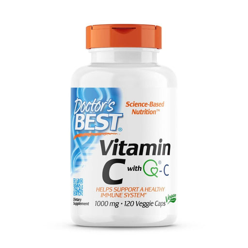 Doctor's Best Vitamin C with Q-C 1,000 mg 120 Veggie Capsules | Premium Supplements at MYSUPPLEMENTSHOP