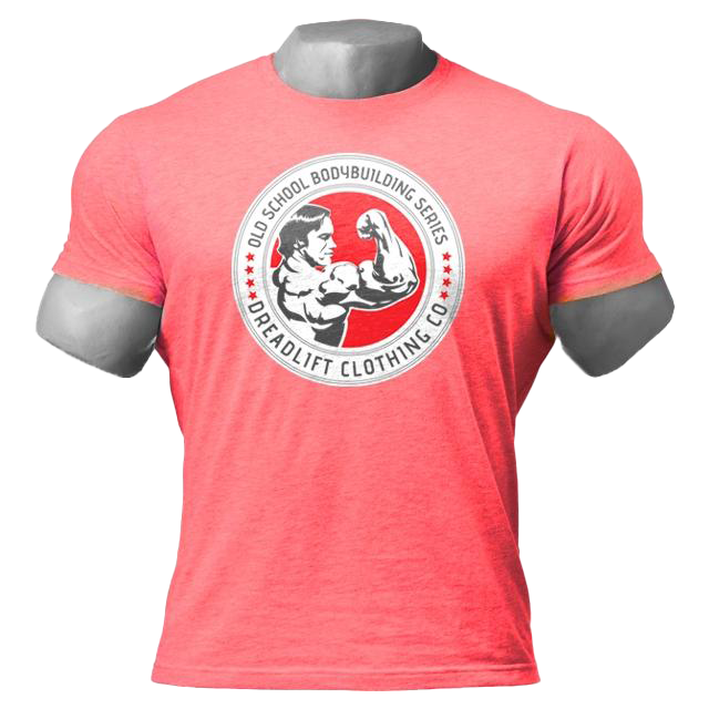 Dreadlift Oldschool Bodybuilding Tee - Red