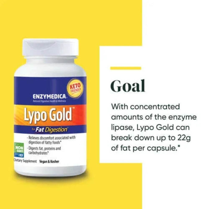 Enzymedica Lypo Gold 240 Capsules Best Value Nutritional Supplement at MYSUPPLEMENTSHOP.co.uk