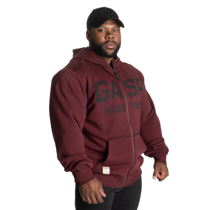 GASP Layered Hood Maroon