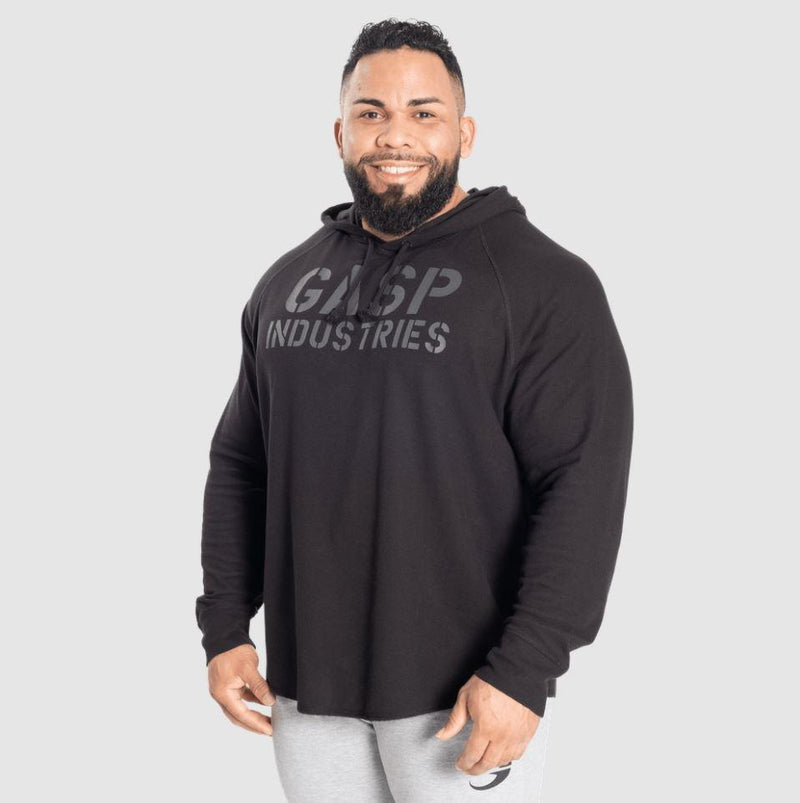 GASP L/S Thermal Hoodie - Black/Black