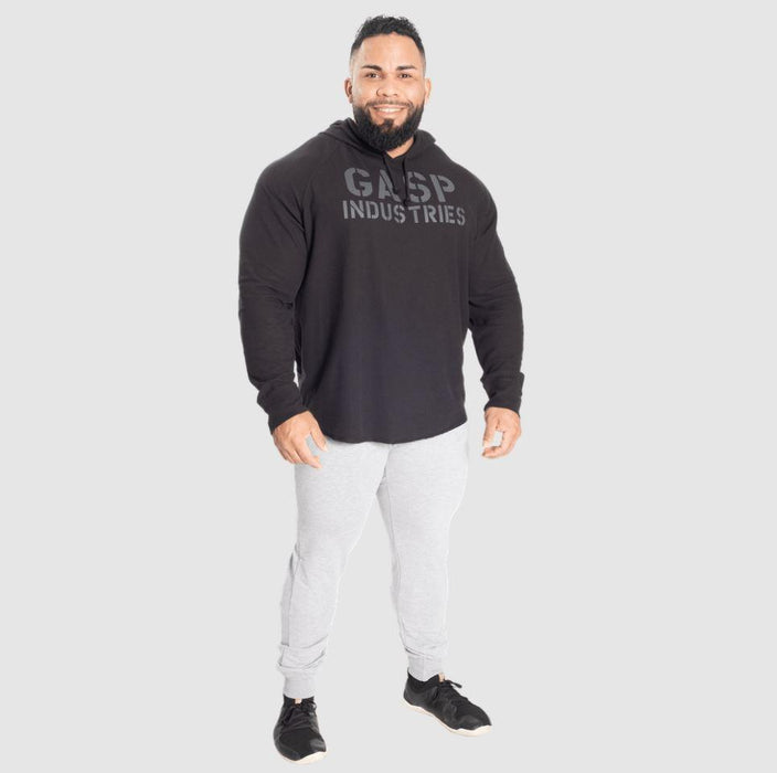 GASP L/S Thermal Hoodie - Black/Black - XL - Hoodie at MySupplementShop by Gasp