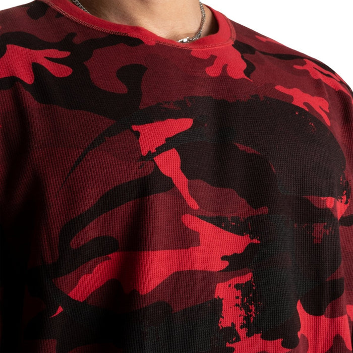 GASP Thermal Logo Sweater Red Camo