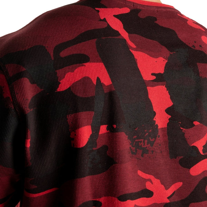 GASP Thermal Logo Sweater Red Camo