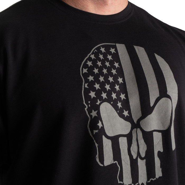 GASP Thermal Skull Tee Asphalt - Thermal Skull Tee at MySupplementShop by Gasp