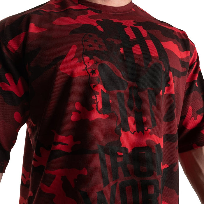 GASP Thermal Skull Tee Red Camo - Thermal Skull Tee at MySupplementShop by Gasp