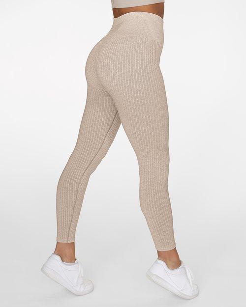 Gavelo Seamless Ribbed Leggings - Sand