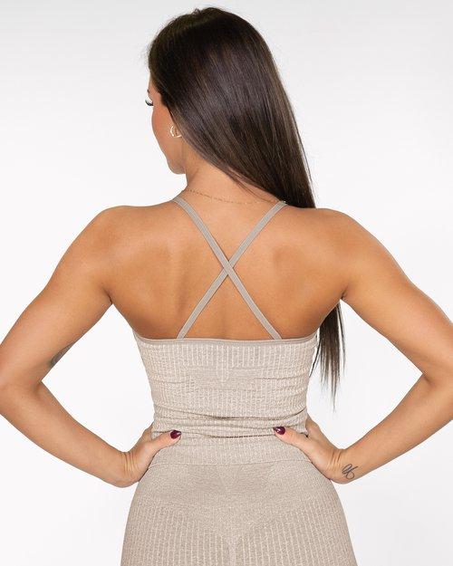 Gavelo Seamless Ribbed Tank - Sand