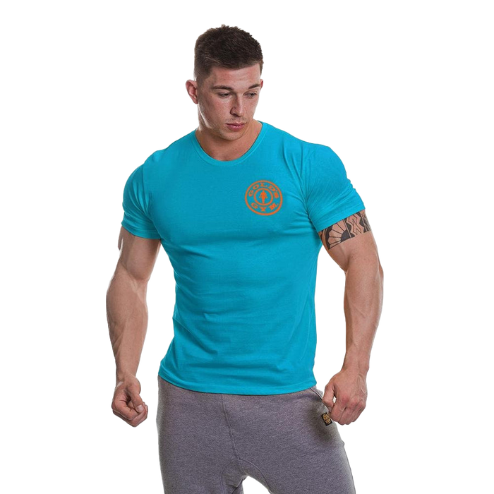 Golds Gym Basic T-Shirt - Turquoise/Orange