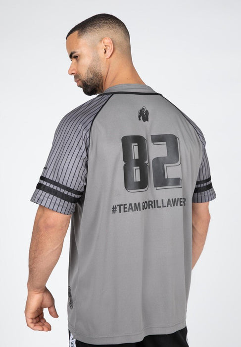 Gorilla Wear 82 Baseball Jersey Grey