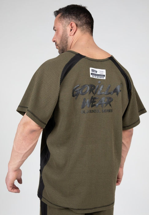 Gorilla Wear Augustine Old School Work Out Top - Army Green