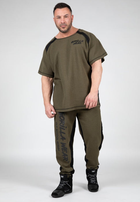 Gorilla Wear Augustine Old School Work Out Top - Army Green