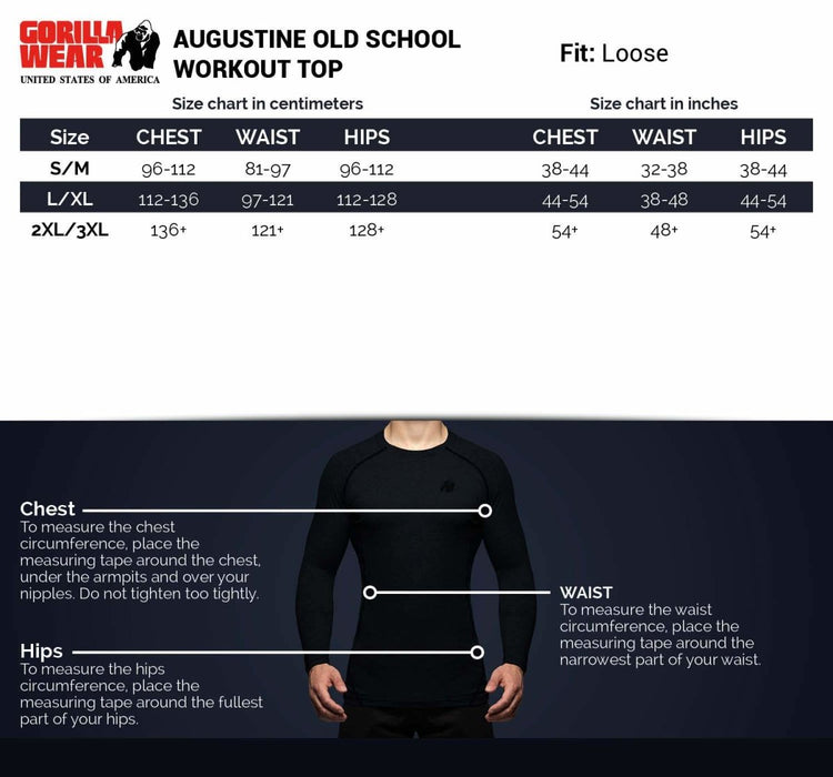 Gorilla Wear Augustine Old School Work Out Top - Grey