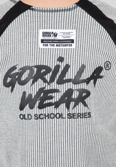 Gorilla Wear Augustine Old School Work Out Top - Grey - Work Out Top at MySupplementShop by Gorilla Wear