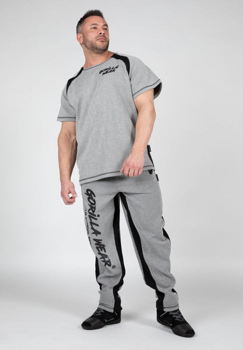 Gorilla Wear Augustine Old School Work Out Top - Grey - Work Out Top at MySupplementShop by Gorilla Wear