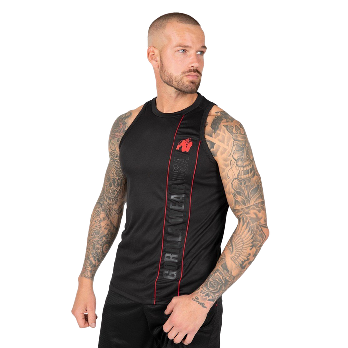 Gorilla Wear Branson Tank Top Black/Red