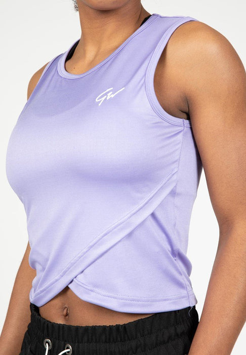 Gorilla Wear Estelle Twisted Crop Top - Lilac