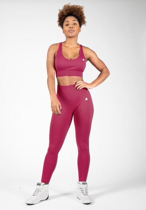 Gorilla Wear Hilton Seamless Leggings - Fuchsia - Small/Medium - Leggings at MySupplementShop by Gorilla Wear