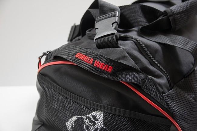 Gorilla Wear Jerome Gym Bag - Black/Red - Bag at MySupplementShop by Gorilla Wear