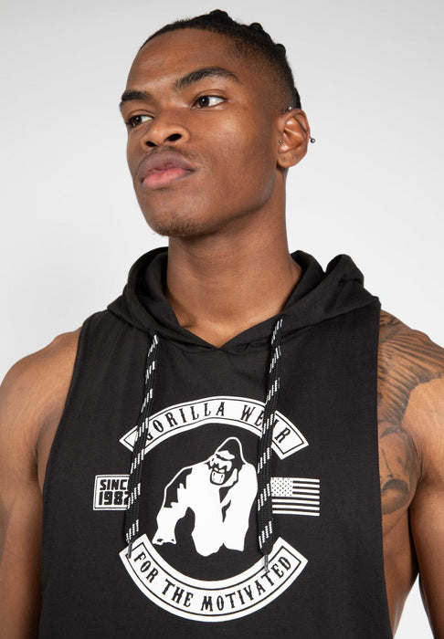 Gorilla Wear Lawrence Hooded Tank Top - Black