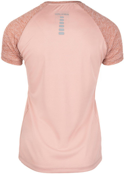 Gorilla Wear Monetta Performance T-Shirt - Salmon Pink