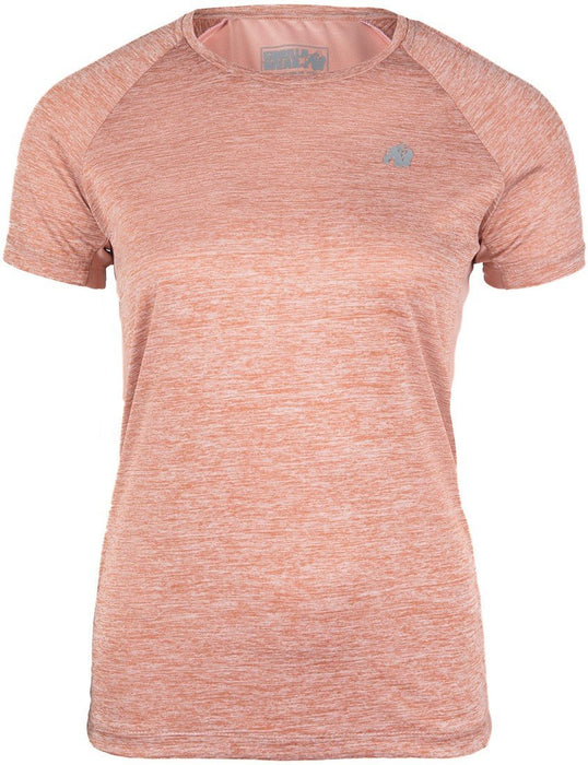 Gorilla Wear Monetta Performance T-Shirt - Salmon Pink